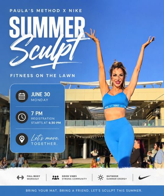 Past event flyer: summer sculpt