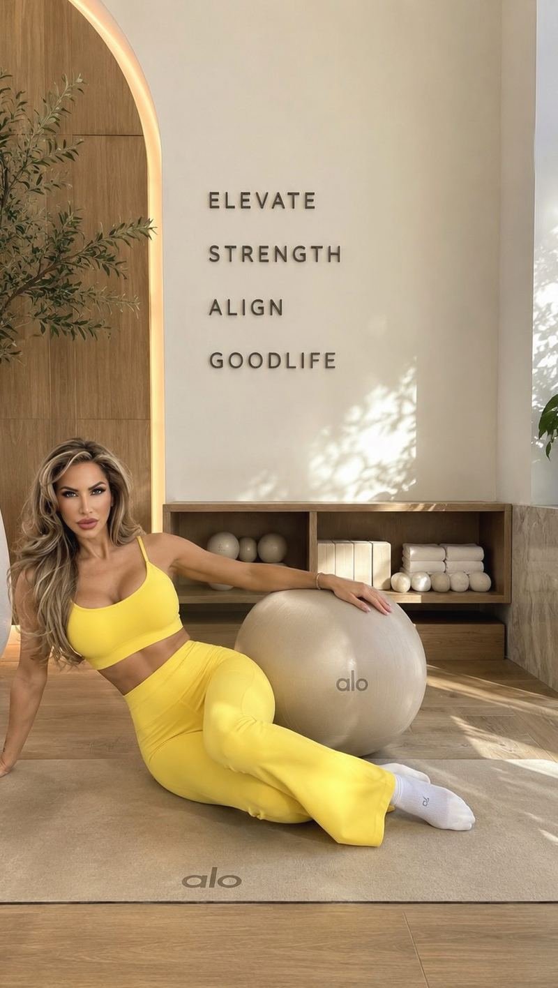 Paula in a professional movement shoot
